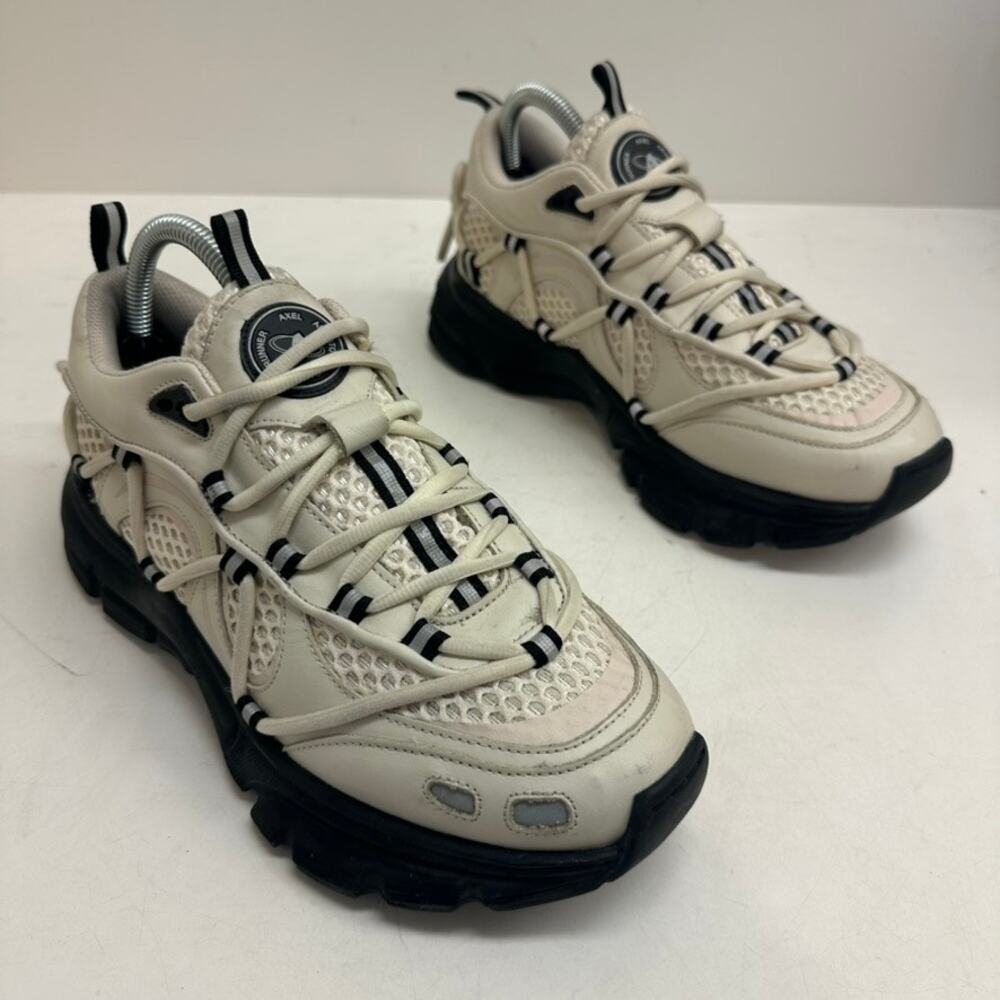 VERY GOOD Axel Arigato Marathon Runner Platform Sneaker 40.33075 Cream/Black 7 - Picture 4 of 13